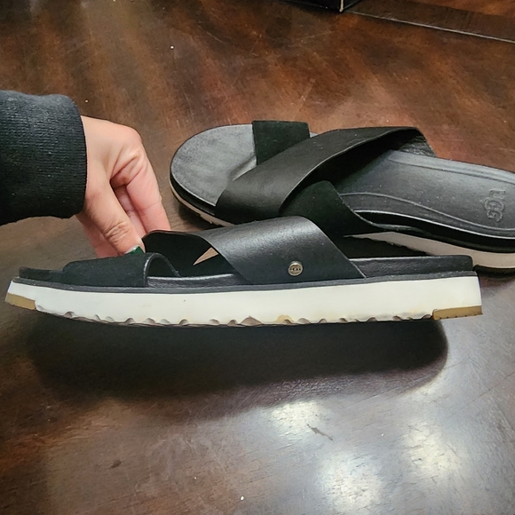 Ugg Black Treadlite Sandals Womens Size 9 - Picture 5 of 8